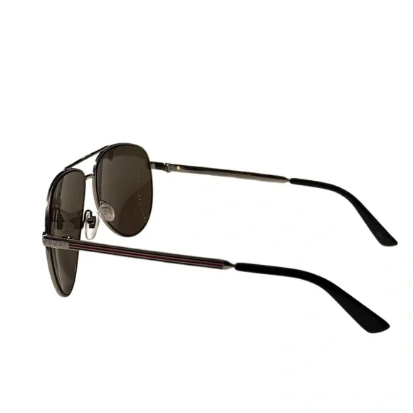 ❌SOLD❌ GUCCI Aviator Sunglasses w/Striped Logo - Picture 3 of 4